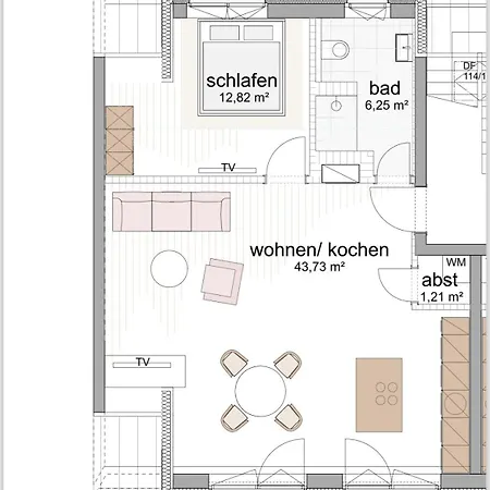 Neues Trendy Dachgeschossloft * Hanôver